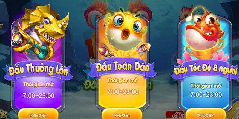 Rất nhiều giải đấu được tổ chức trong game Bắn Cá Big Fish