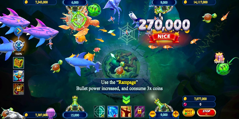 Y8 Bắn Cá cung cấp hệ thống phòng chơi với nhiều level