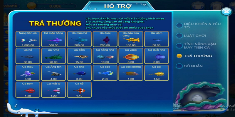 Hệ thống vũ khí và sinh vật trong game