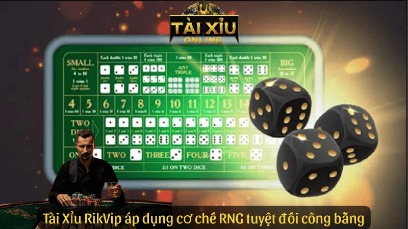 Tài Xỉu RikVip áp dụng cơ chế RNG tuyệt đối công bằng