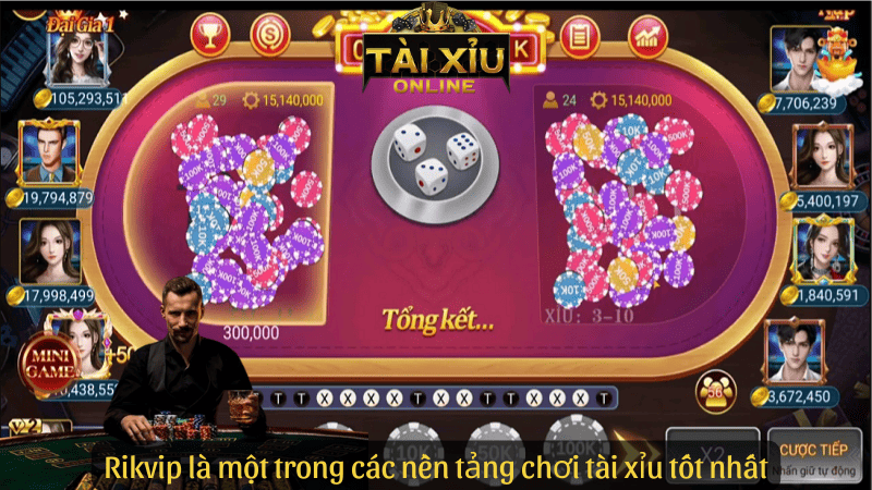Rikvip là một trong các nền tảng chơi tài xỉu tốt nhất