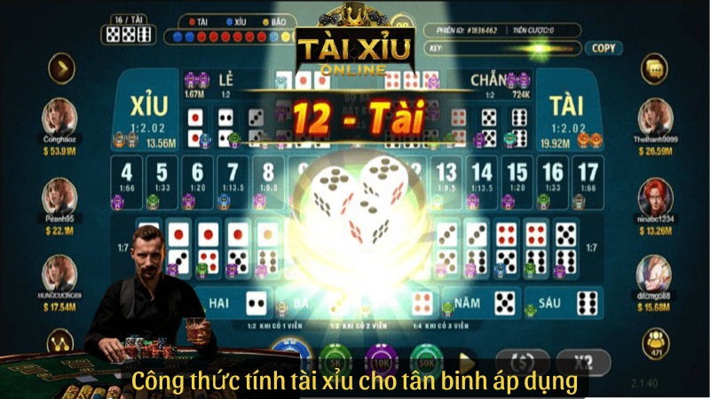 Công thức tính tài xỉu cho tân binh áp dụng